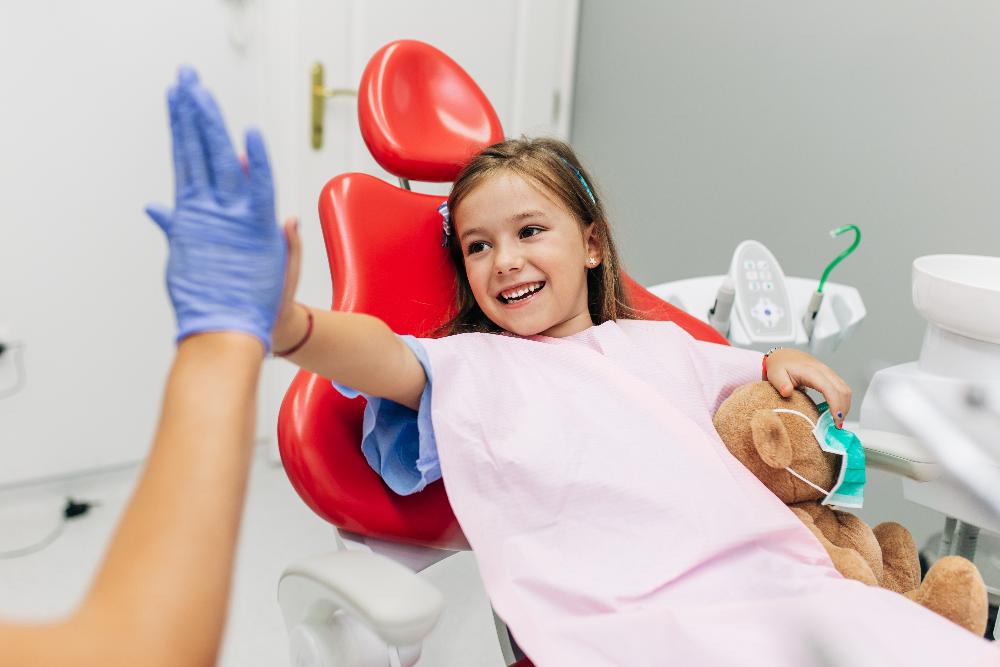 girl at the dentist in reservoir