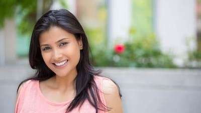 Woman after dentist appointment in reservoir vic