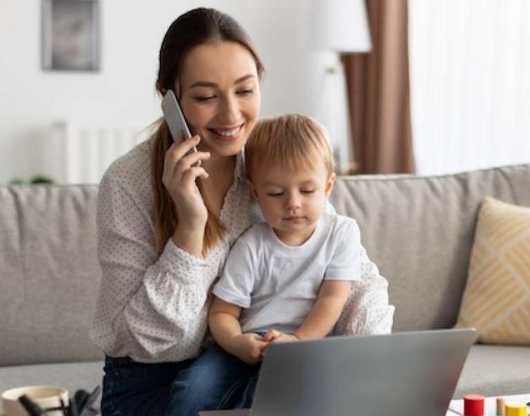 mother and son looking for dentist near me